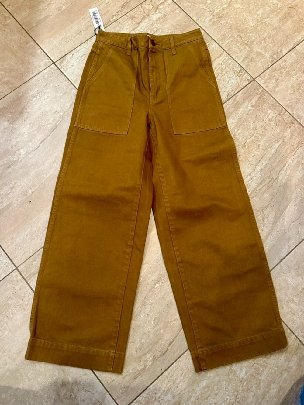 Alex Mill Wide leg Denim Pant Golden Khaki size 4